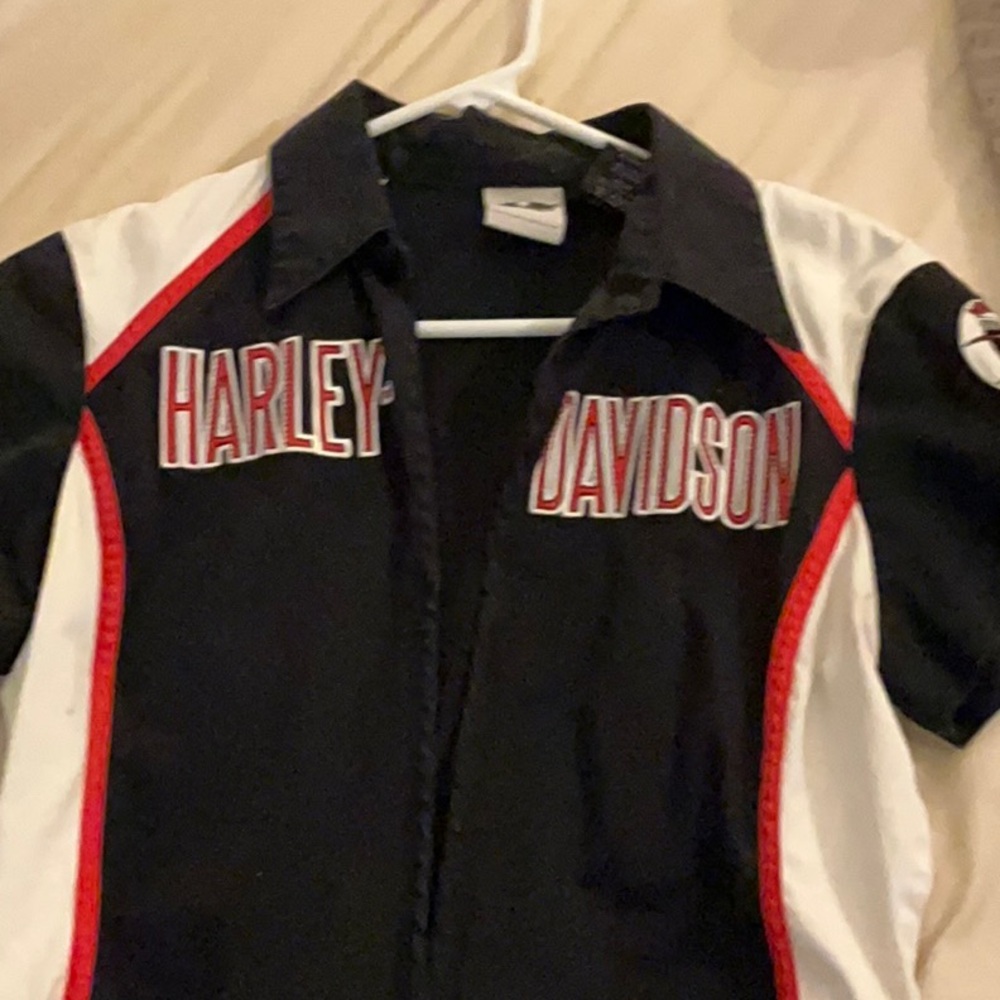 Harley-Davidson Racing Shirt with Red Accents
